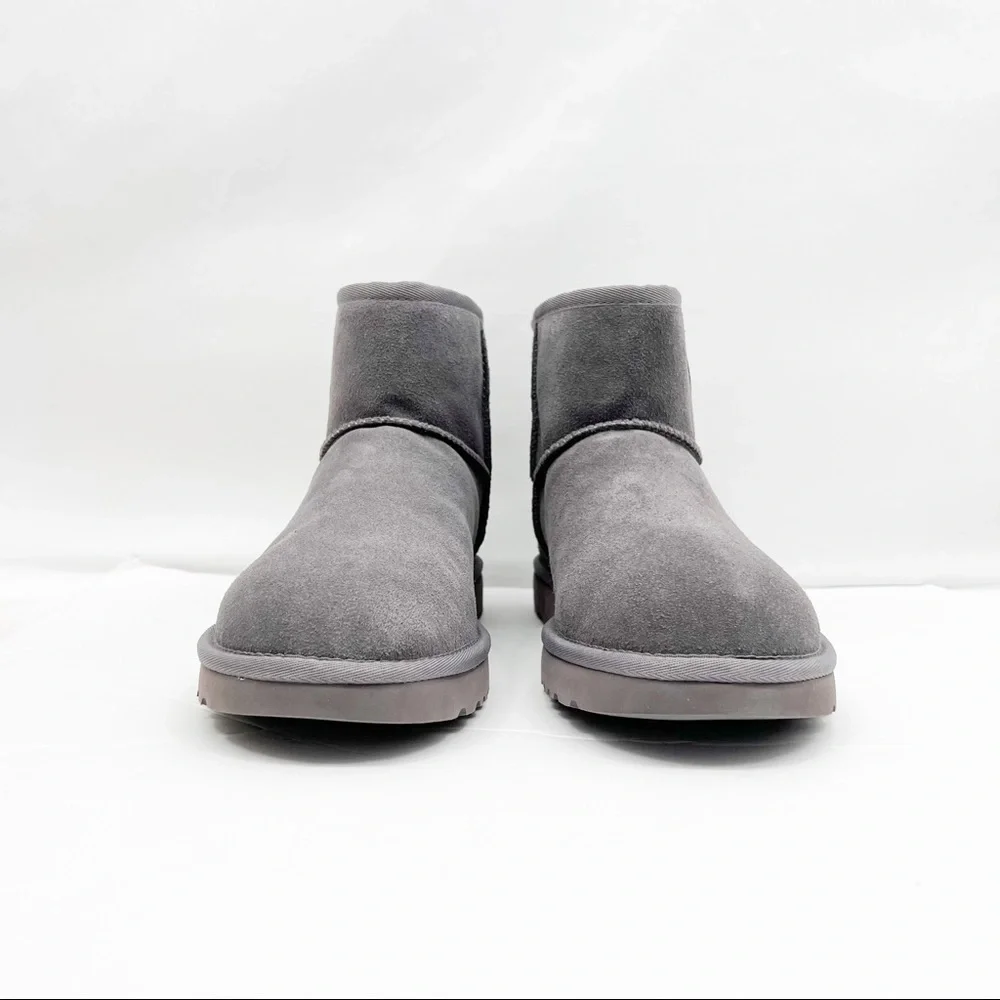 UGG Classic Mini Side Logo Ankle Suede Boots 1122558- Color Shade - Picture 3 of 13